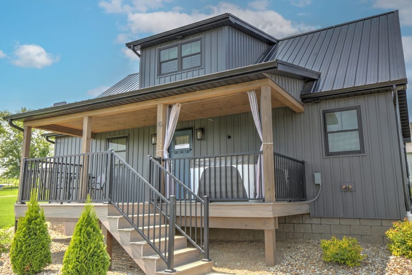 Brand-new modern farmhouse family cottage at Premier Cottages in Berlin, Ohio